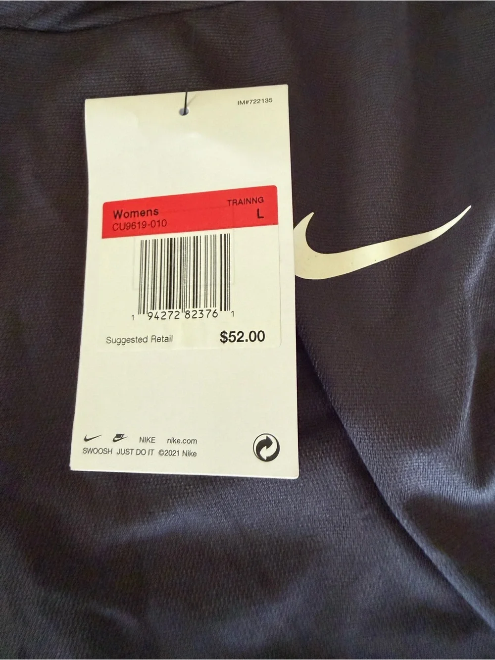 Nike Women’s Hooded Long-Sleeve Shirt - Charcoal Gray